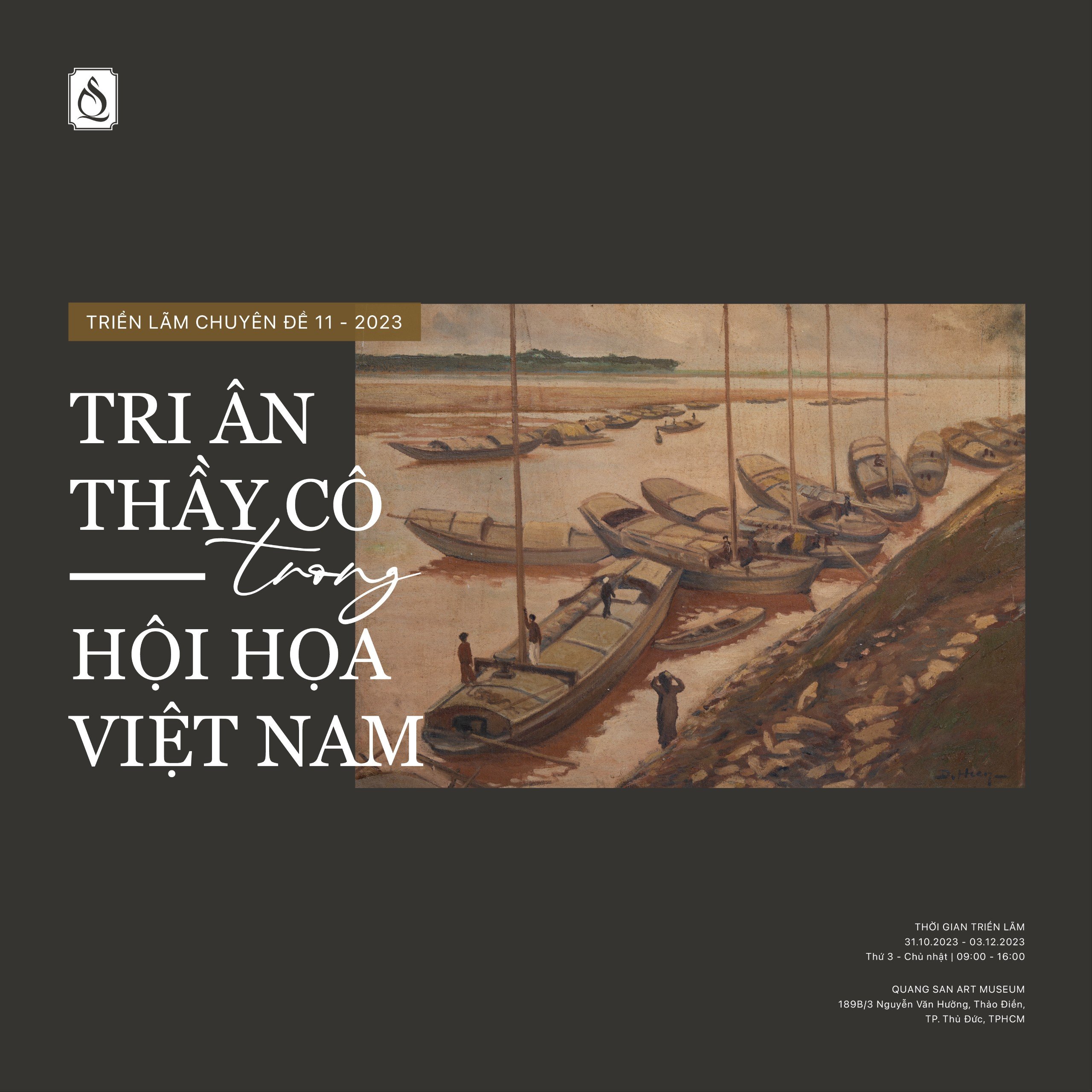 Triển lãm chuyên đề tháng 11/2023 - "TRI ÂN THẦY CÔ TRONG HỘI HỌA VIỆT NAM"